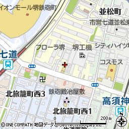 七道　カルチャーセンター周辺の地図
