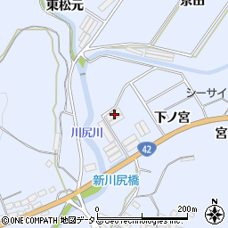 愛知県田原市和地町下ノ宮128周辺の地図