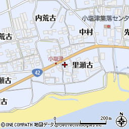 愛知県田原市小塩津町（里瀬古）周辺の地図