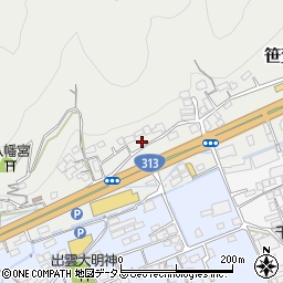 岡山県井原市笹賀町722周辺の地図