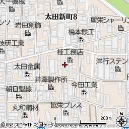 大阪府八尾市太田新町9丁目147周辺の地図