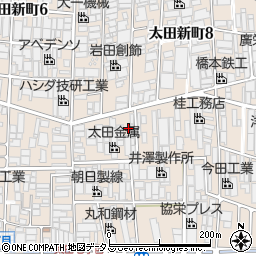 大阪府八尾市太田新町7丁目2周辺の地図