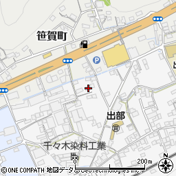 岡山県井原市上出部町23周辺の地図