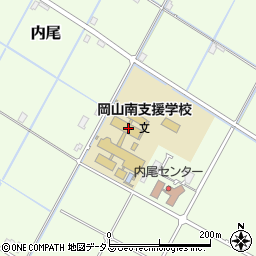 岡山県立岡山南支援学校周辺の地図