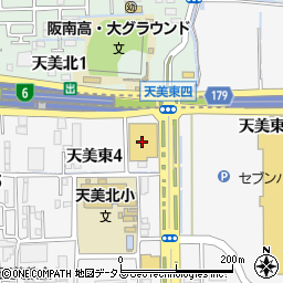 ケーズデンキ松原天美店周辺の地図