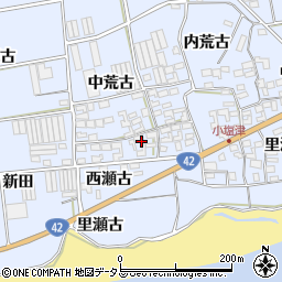 愛知県田原市小塩津町西瀬古周辺の地図