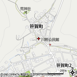 岡山県井原市笹賀町1115周辺の地図
