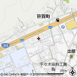 岡山県井原市笹賀町458周辺の地図