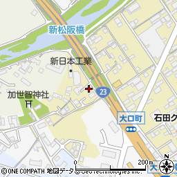 中日新聞松阪鎌田専売店周辺の地図