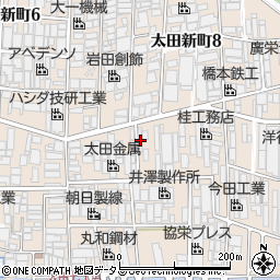 大阪府八尾市太田新町9丁目165周辺の地図