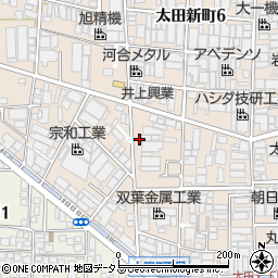 大阪府八尾市太田新町7丁目223周辺の地図