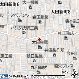 大阪府八尾市太田新町7丁目6周辺の地図