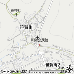 岡山県井原市笹賀町1152周辺の地図