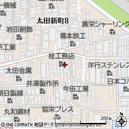 大阪府八尾市太田新町9丁目136周辺の地図