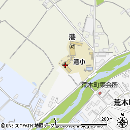 松阪市立港小学校周辺の地図