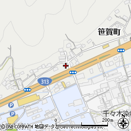 岡山県井原市笹賀町736周辺の地図