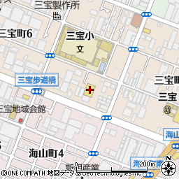 西日本三菱堺店周辺の地図