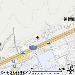 岡山県井原市笹賀町733周辺の地図
