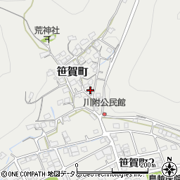 岡山県井原市笹賀町1153周辺の地図