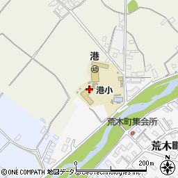 松阪市立港小学校周辺の地図