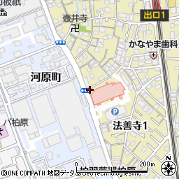 阪神調剤薬局　大阪柏原店周辺の地図