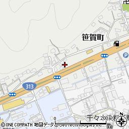 岡山県井原市笹賀町466周辺の地図