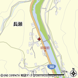 三重県名張市長瀬1687周辺の地図