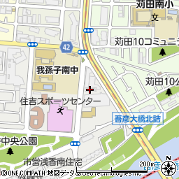 株式会社国際興業大阪　南事業所周辺の地図