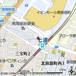 じぶんまくら　イオンモール堺鉄砲町店周辺の地図