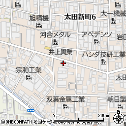 大阪府八尾市太田新町7丁目217周辺の地図