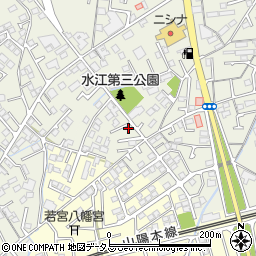 株式会社デンエー　水江店周辺の地図