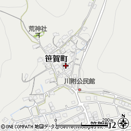 岡山県井原市笹賀町1155周辺の地図