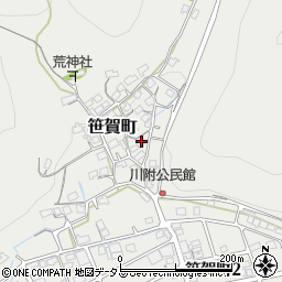岡山県井原市笹賀町1154周辺の地図