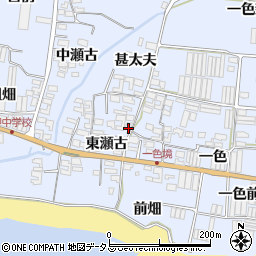 愛知県田原市小塩津町東瀬古6周辺の地図