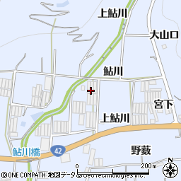 愛知県田原市和地町鮎川周辺の地図