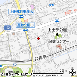 岡山県井原市上出部町581周辺の地図