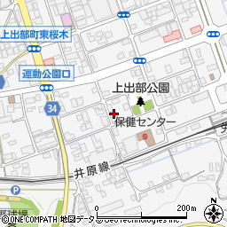 岡山県井原市上出部町597周辺の地図