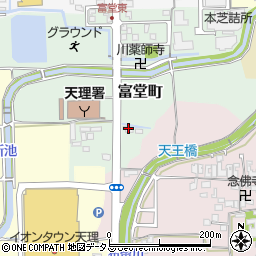 奈良県天理市富堂町34周辺の地図