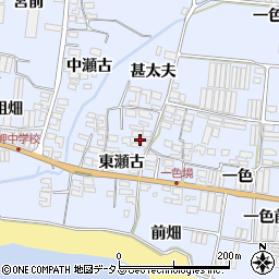 愛知県田原市小塩津町東瀬古7周辺の地図