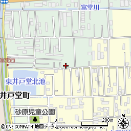 奈良県天理市富堂町124周辺の地図