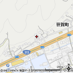 岡山県井原市笹賀町494周辺の地図