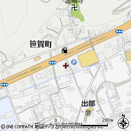 岡山県井原市笹賀町447周辺の地図