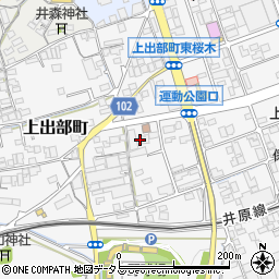 岡山県井原市上出部町546周辺の地図