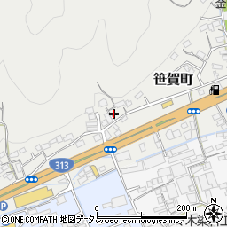 岡山県井原市笹賀町490周辺の地図