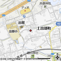 岡山県井原市上出部町313周辺の地図