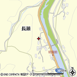 三重県名張市長瀬1684周辺の地図