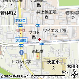 大阪府八尾市太田新町3丁目160周辺の地図