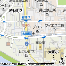 大阪府八尾市太田新町3丁目周辺の地図