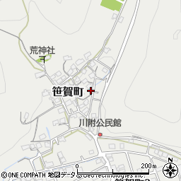 岡山県井原市笹賀町1158周辺の地図
