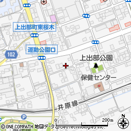 岡山県井原市上出部町574周辺の地図